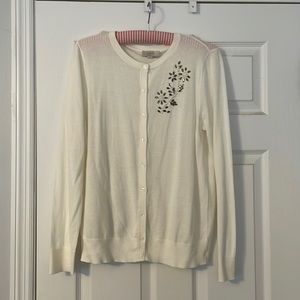 Loft cardigan with beaded design size L